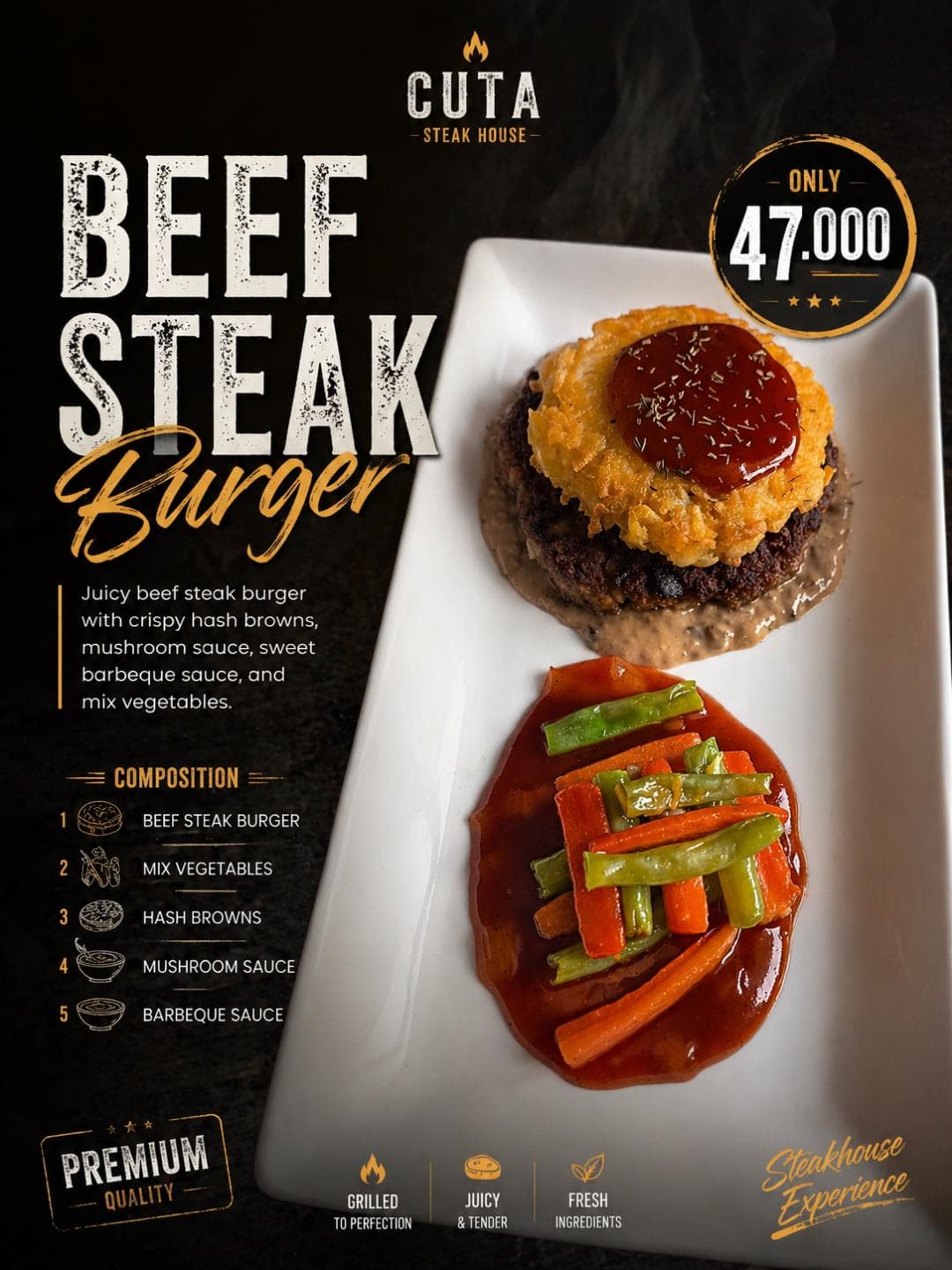 Beef Patty Steak